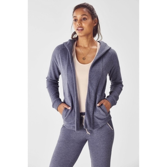 Fabletics Terry Sofia Hooded Jacket - Picture 2 of 5